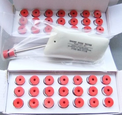 Epidioxi Sharp Edge Tester Sharpness Tester for UL-1439 Standard +21 pcs  Test Cap (Tester + Test Cap): : Industrial & Scientific